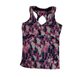 marika womens racerback tank top yoga athletic tennis running gym pink black M